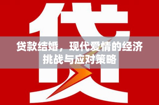 雨花贷款结婚，现代爱情的经济挑战与应对策略