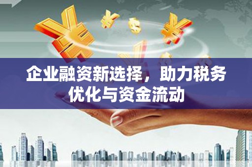 雨花企业融资新选择，助力税务优化与资金流动