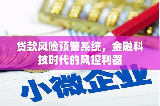 雨花贷款风险预警系统，金融科技时代的风控利器