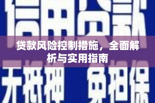 雨花贷款风险控制措施，全面解析与实用指南