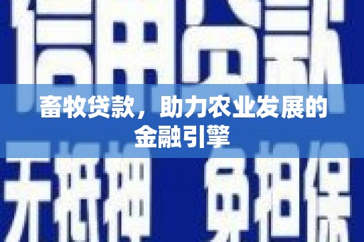 雨花畜牧贷款，助力农业发展的金融引擎