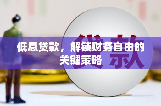 雨花低息贷款，解锁财务自由的关键策略