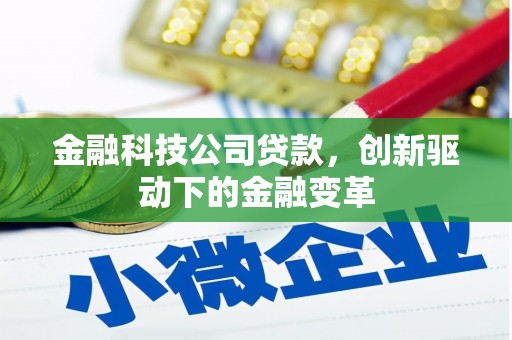 雨花金融科技公司贷款，创新驱动下的金融变革