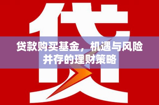 雨花贷款购买基金，机遇与风险并存的理财策略
