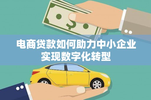 雨花电商贷款如何助力中小企业实现数字化转型