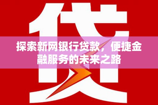 雨花探索新网银行贷款，便捷金融服务的未来之路