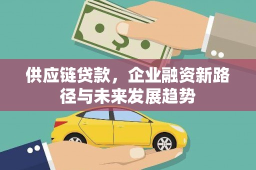 雨花供应链贷款，企业融资新路径与未来发展趋势