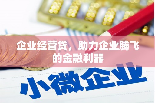 雨花企业经营贷，助力企业腾飞的金融利器