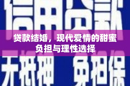 雨花贷款结婚，现代爱情的甜蜜负担与理性选择