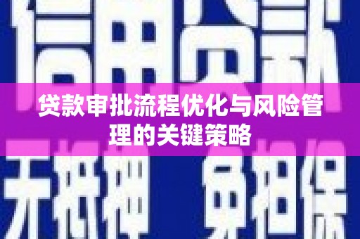 雨花贷款审批流程优化与风险管理的关键策略