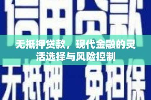 雨花无抵押贷款，现代金融的灵活选择与风险控制