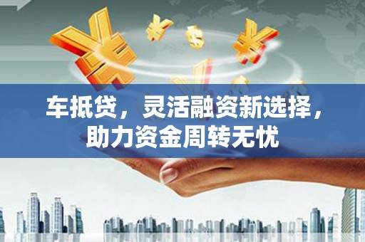 雨花车抵贷，灵活融资新选择，助力资金周转无忧