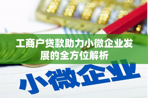 雨花工商户贷款助力小微企业发展的全方位解析