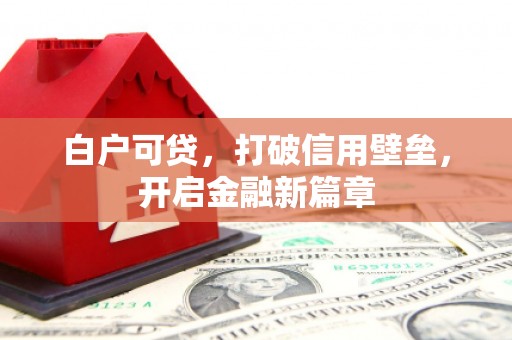 雨花白户可贷，打破信用壁垒，开启金融新篇章