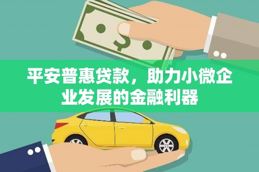 雨花平安普惠贷款，助力小微企业发展的金融利器