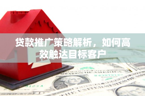 雨花贷款推广策略解析，如何高效触达目标客户