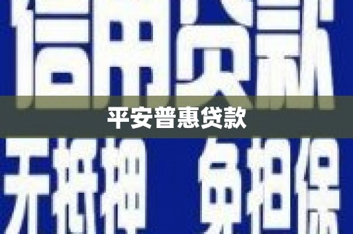 雨花平安普惠贷款