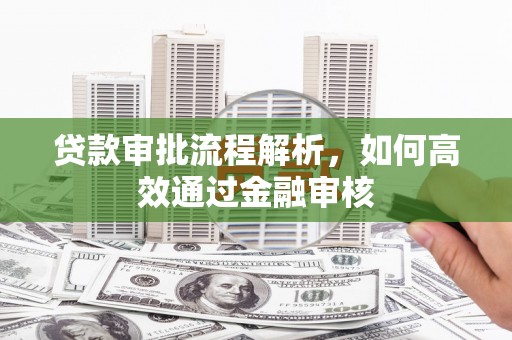 雨花贷款审批流程解析，如何高效通过金融审核
