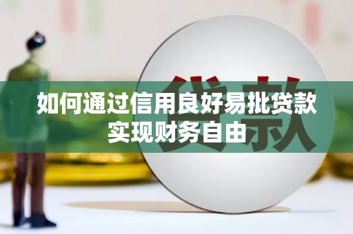 雨花如何通过信用良好易批贷款实现财务自由