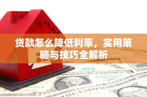 雨花贷款怎么降低利率，实用策略与技巧全解析