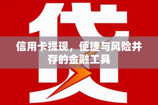 雨花信用卡提现，便捷与风险并存的金融工具