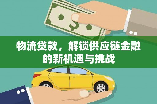 雨花物流贷款，解锁供应链金融的新机遇与挑战