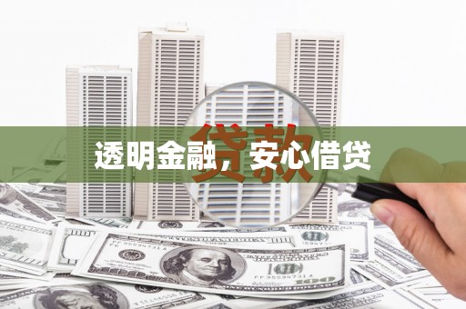 雨花透明金融，安心借贷