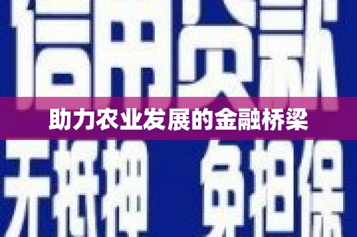 雨花助力农业发展的金融桥梁