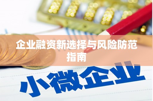 雨花企业融资新选择与风险防范指南