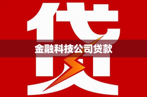 雨花金融科技公司贷款