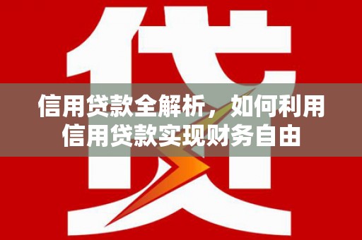 雨花信用贷款全解析，如何利用信用贷款实现财务自由