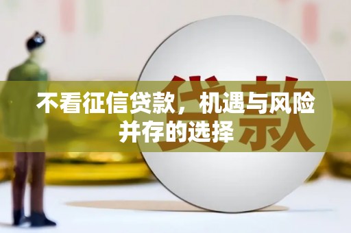 雨花不看征信贷款，机遇与风险并存的选择